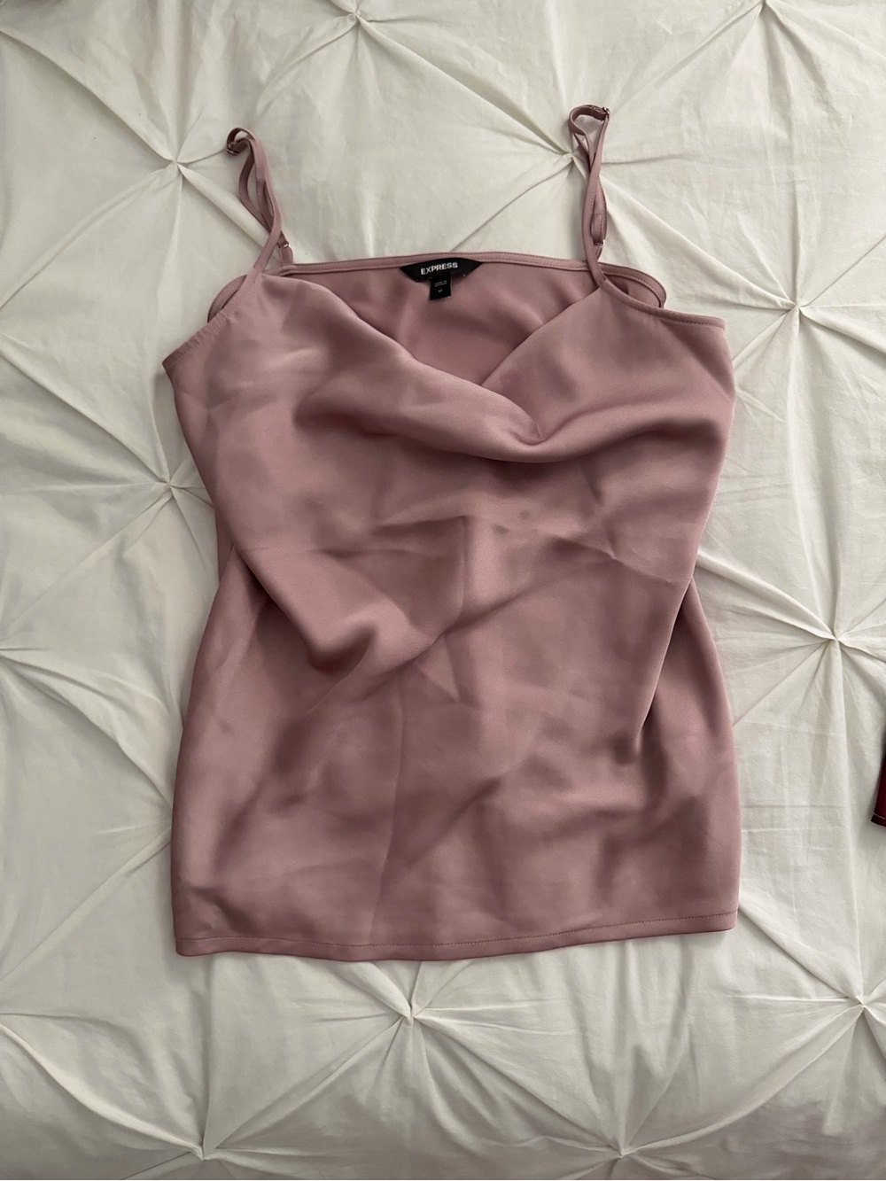 Express Blush Pink Cowl Neck Camisole